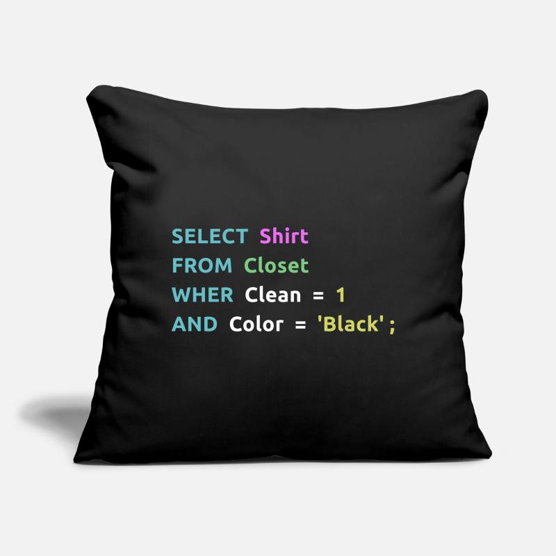 Idée cadeau Nerd Computer Work Computer Work Coder Coussin et housse de 45 x 45 cm