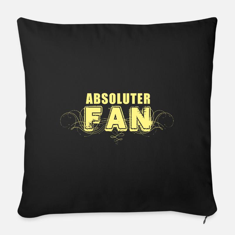 ABSOLUTER FAN - Sofakissen mit Füllung 45 x 45 cm - Schwarz
