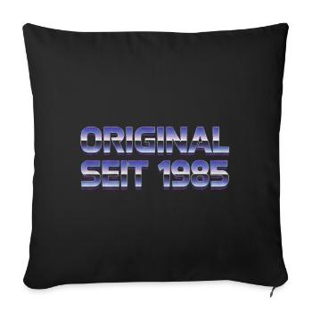 Original since 1985 - Sofa pillow with filling 45cm x 45cm - black - Front