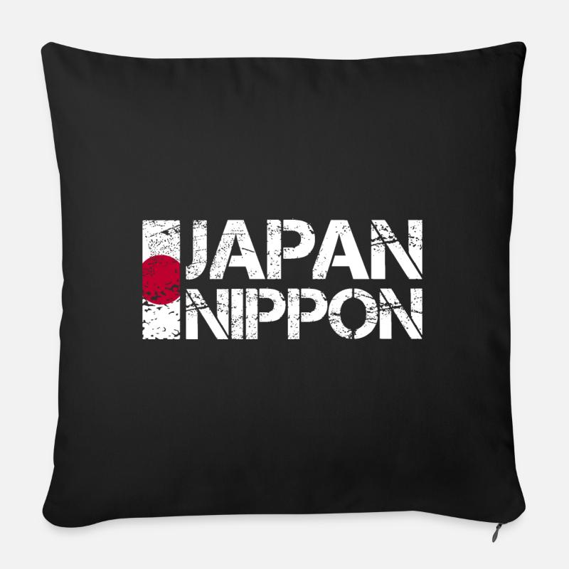 Japan - Sofakissen mit Füllung 45 x 45 cm - Schwarz