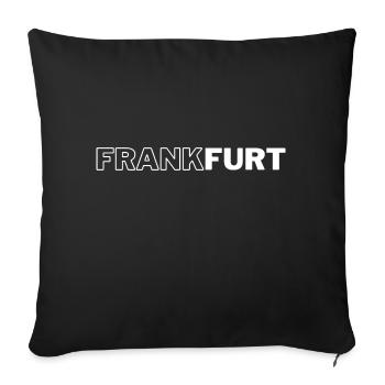 Francfort - Coussin et housse de 45 x 45 cm - noir - Devant