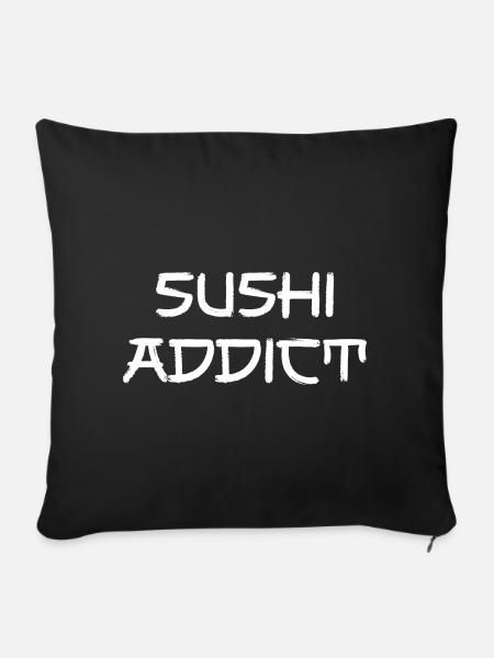 Sushi Addict - Sofakissen mit Füllung 45 x 45 cm - Schwarz