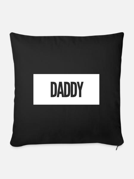 Daddy - Sofakissen mit Füllung 45 x 45 cm - Schwarz