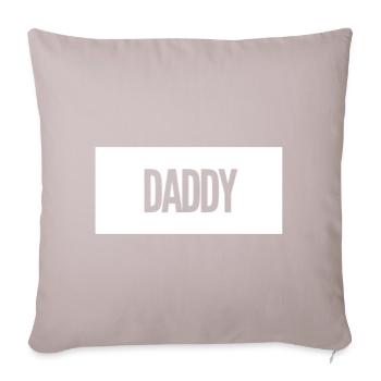 Daddy - Sofa pillow with filling 45cm x 45cm - light taupe - Front
