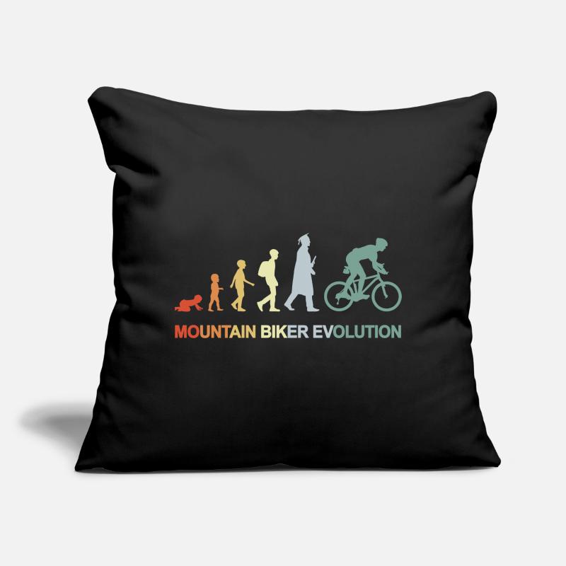Mountainbiker Evolution Sofakissen mit Füllung 45 x 45 cm