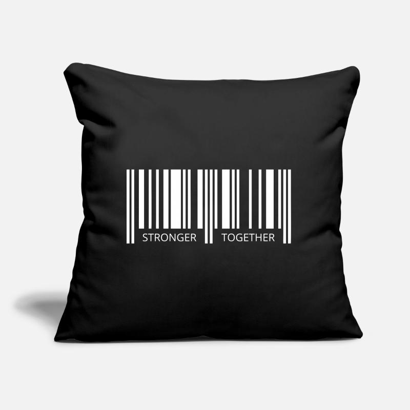 Ensemble puissant Corona Barcode Strichcode Partner Coussin et housse de 45 x 45 cm