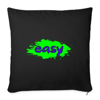 easy - Sofakissen mit Füllung 45 x 45 cm - Schwarz - Vorne