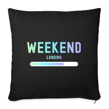 Weekend loading Weekend and leisure - Sofa pillow with filling 45cm x 45cm - black - Front