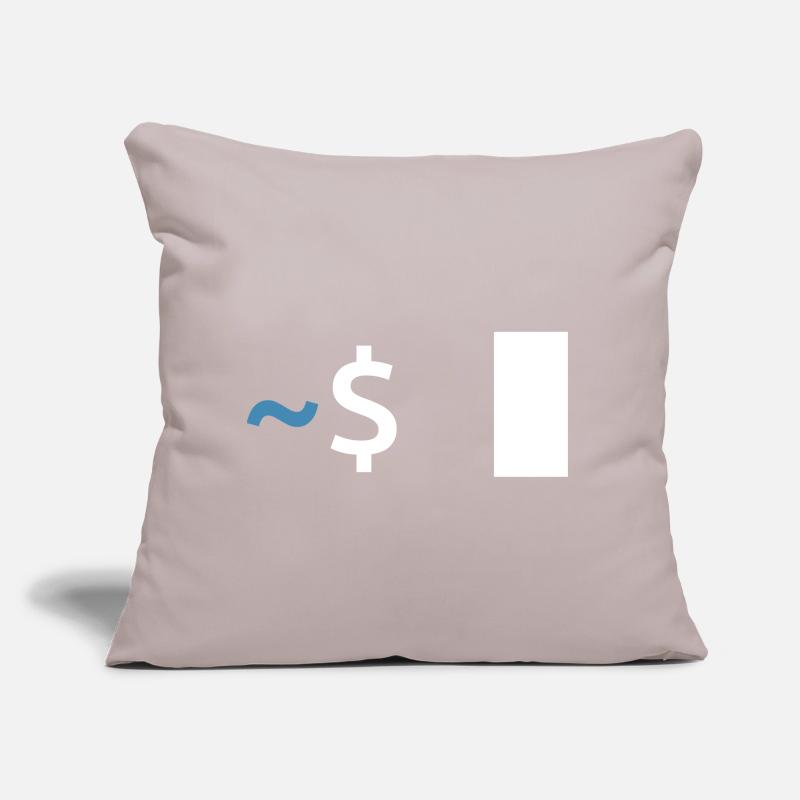 Commande Linux Shell Coussin et housse de 45 x 45 cm
