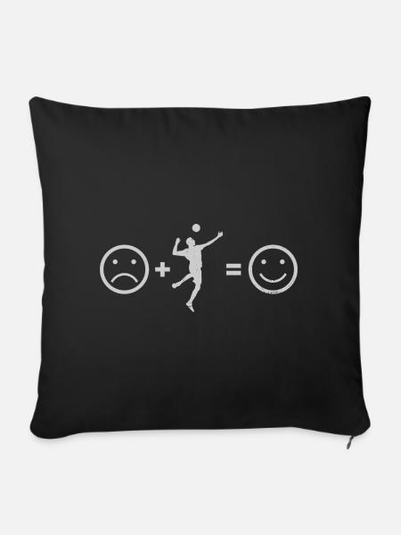 Faustball Herren Faustballspieler Fistball - Sofakissen mit Füllung 45 x 45 cm - Schwarz