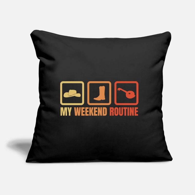 Ma routine du week-end Coussin et housse de 45 x 45 cm