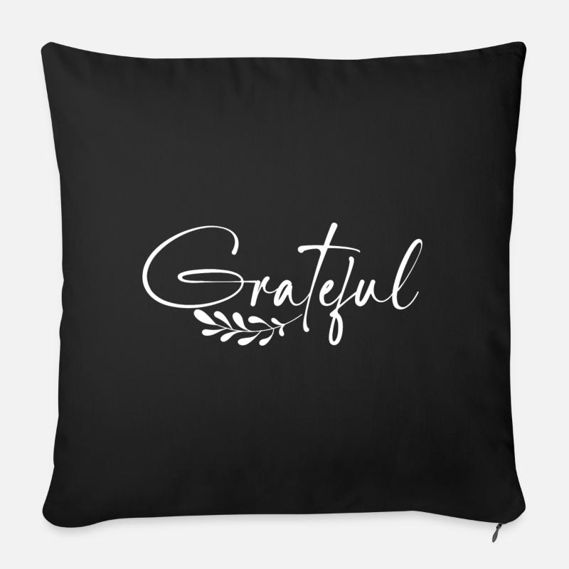 Grateful - Sofakissen mit Füllung 45 x 45 cm - Schwarz