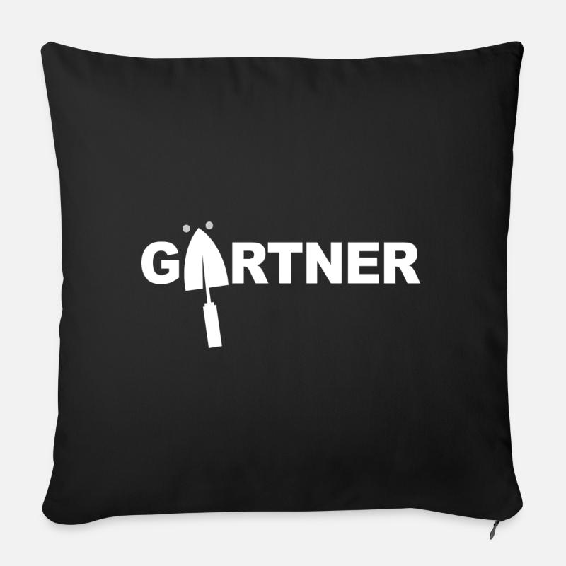 Gärtner - Sofakissen mit Füllung 45 x 45 cm - Schwarz