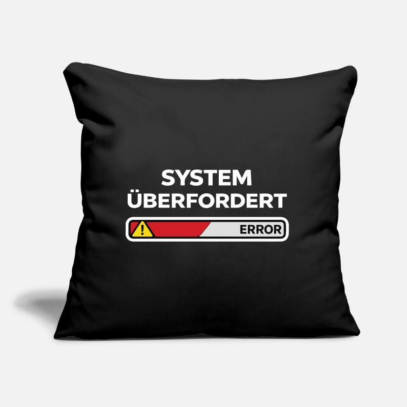 System überfordert Error Sofakissen mit Füllung 45 x 45 cm