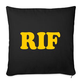 Rif - Coussin et housse de 45 x 45 cm - noir - Devant