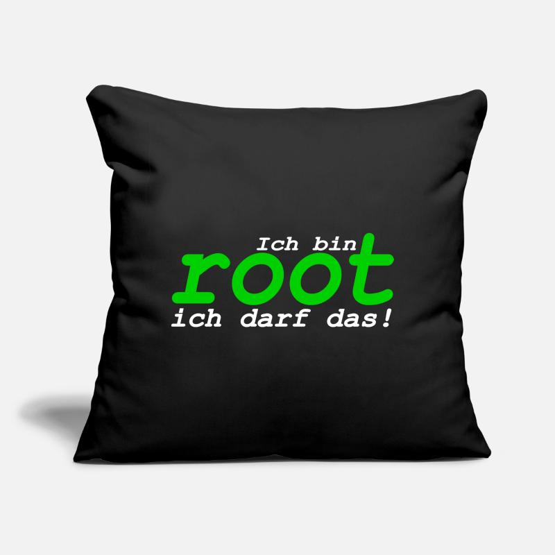 Ich bin root ich darf das Sofakissen mit Füllung 45 x 45 cm