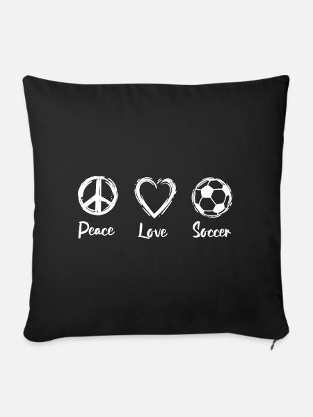 Fußball Routine - Sofakissen mit Füllung 45 x 45 cm - Schwarz
