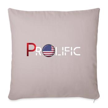 Prolific - Coussin et housse de 45 x 45 cm - taupe clair - Devant
