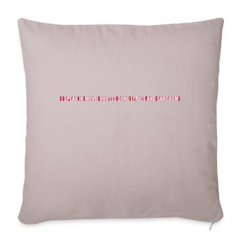 speak lyrics and sarcasm - Sofa pillow with filling 45cm x 45cm - light taupe - Front
