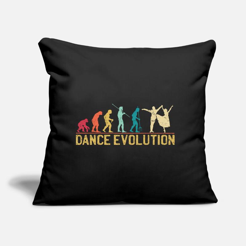 Conception de silhouette d'évolution de la danse Coussin et housse de 45 x 45 cm
