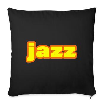 JAZZ - Sofakissen mit Füllung 45 x 45 cm - Schwarz - Vorne
