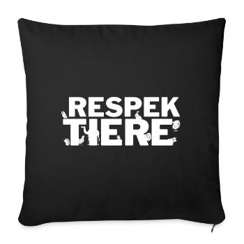 RESPEK ANIMAUX - Coussin et housse de 45 x 45 cm - noir - Devant