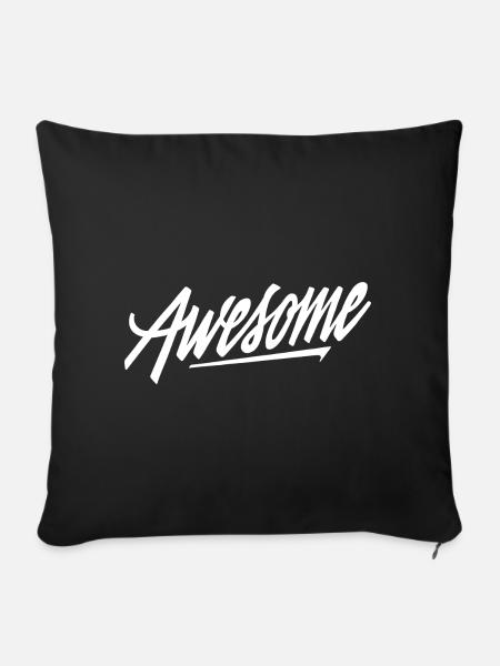 Awesome - Sofakissen mit Füllung 45 x 45 cm - Schwarz