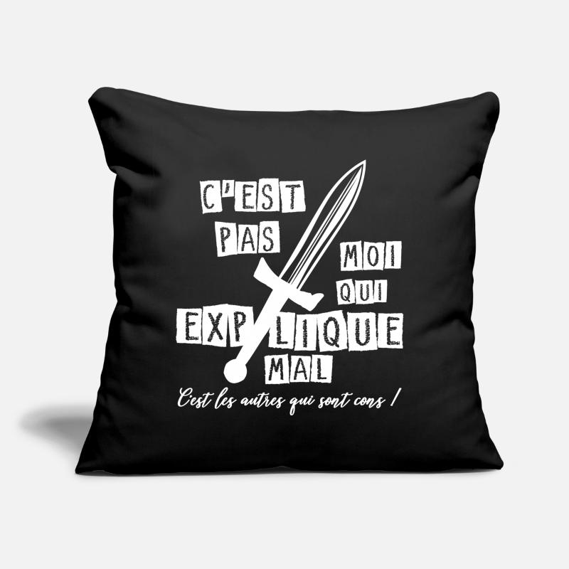 C'est pas moi... c'est les autres qui sont cons ! Coussin et housse de 45 x 45 cm