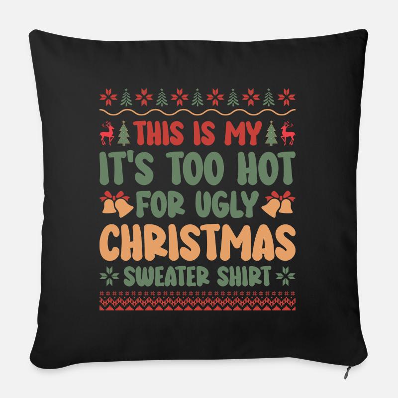 Faire ou pas, il n’y a pas de tentative - Coussin et housse de 45 x 45 cm - noir