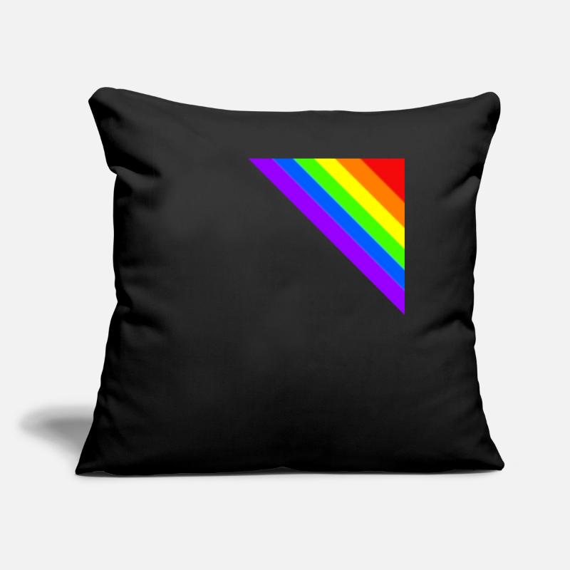 Rainbow Gift Idea Corner colorful Sofa pillow with filling 45cm x 45cm