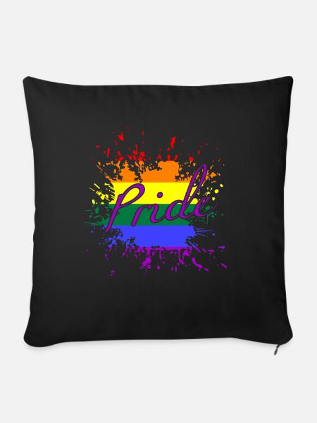 Pride Month - Sofakissen mit Füllung 45 x 45 cm - Schwarz