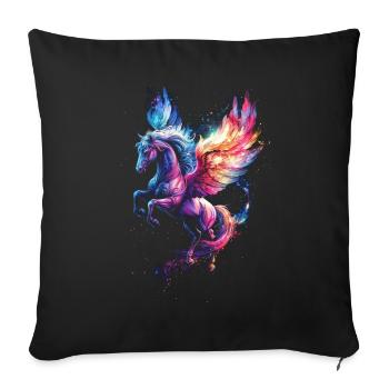 Pegasus - Sofakissen mit Füllung 45 x 45 cm - Schwarz - Vorne