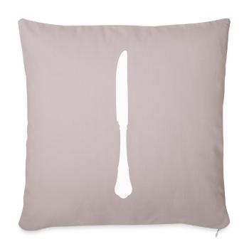 besteck_messer - Coussin et housse de 45 x 45 cm - taupe clair - Devant