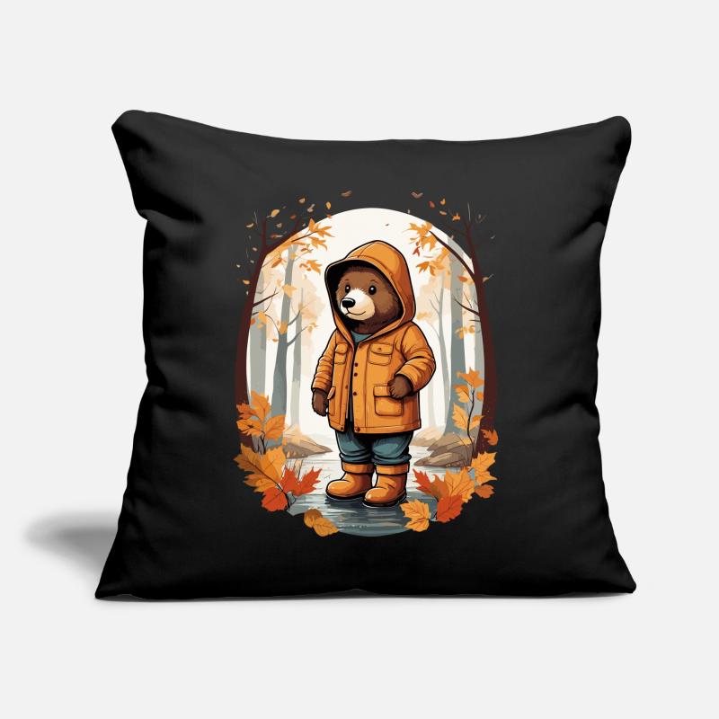 Ours mignon Coussin et housse de 45 x 45 cm