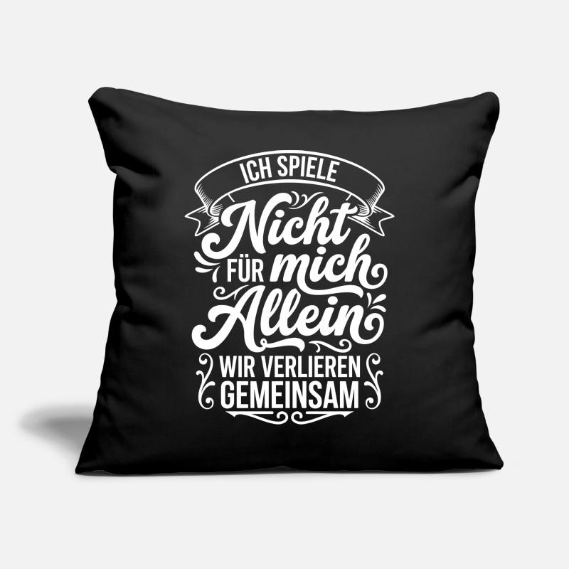 Je ne joue pas pour moi, on perd ensemble Coussin et housse de 45 x 45 cm