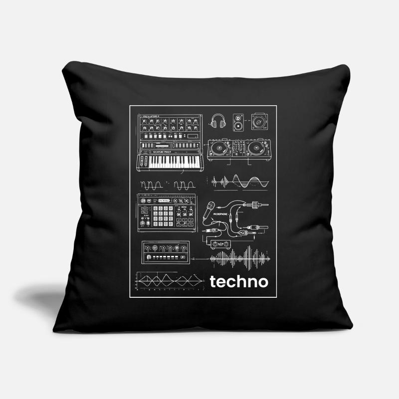 Techno Studio Synthese Sofakissen mit Füllung 45 x 45 cm