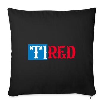 T1Red Diabetes Mom - Sofa pillow with filling 45cm x 45cm - black - Front