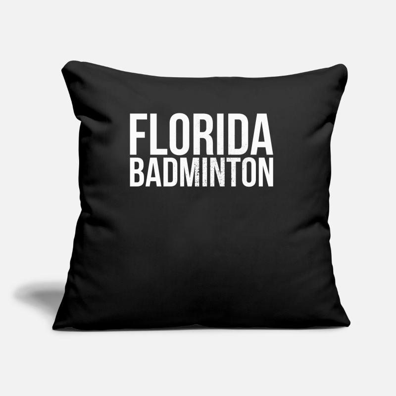 Florida Badminton Für Badmintonspieler Oder Sofakissen mit Füllung 45 x 45 cm