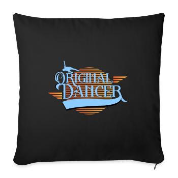 Danseuse originale - Coussin et housse de 45 x 45 cm - noir - Devant