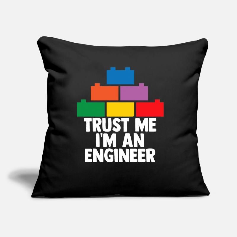 Constructeur de briques Jouets Blocs Blocs de serrage Briques Coussin et housse de 45 x 45 cm