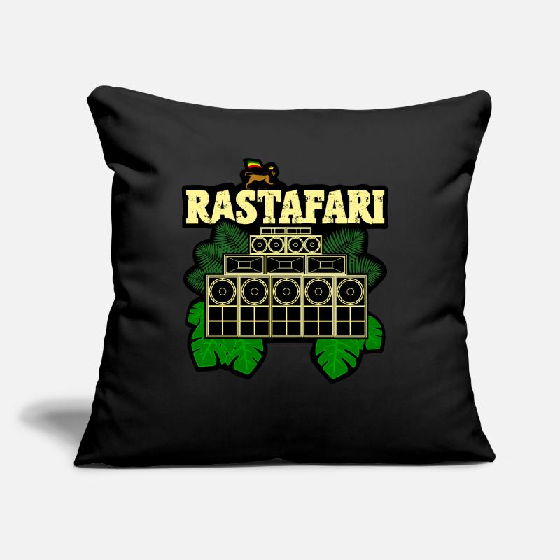 Système audio rastafari Coussin et housse de 45 x 45 cm