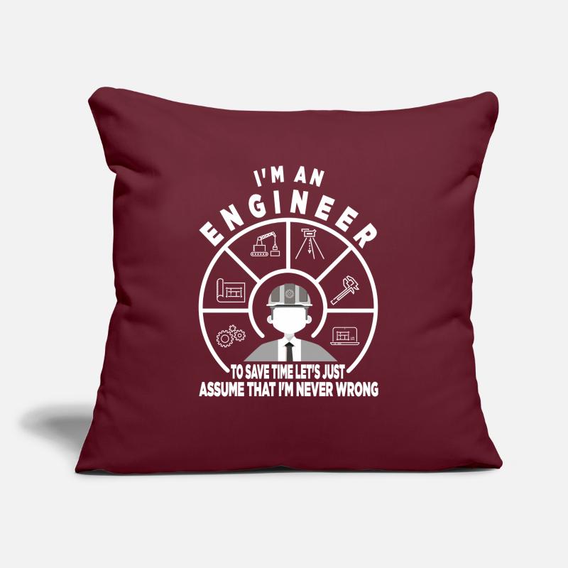 Engineer Profession Civil Engineer Civil Engineer Study Sofa pillow with filling 45cm x 45cm