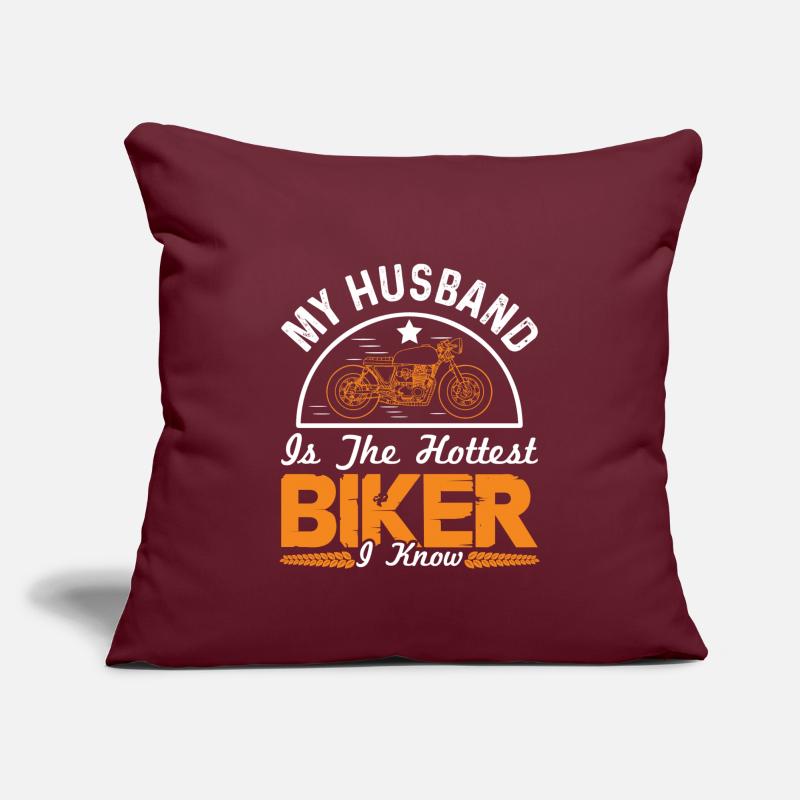 motorrad ehemann spruch Sofakissen mit Füllung 45 x 45 cm