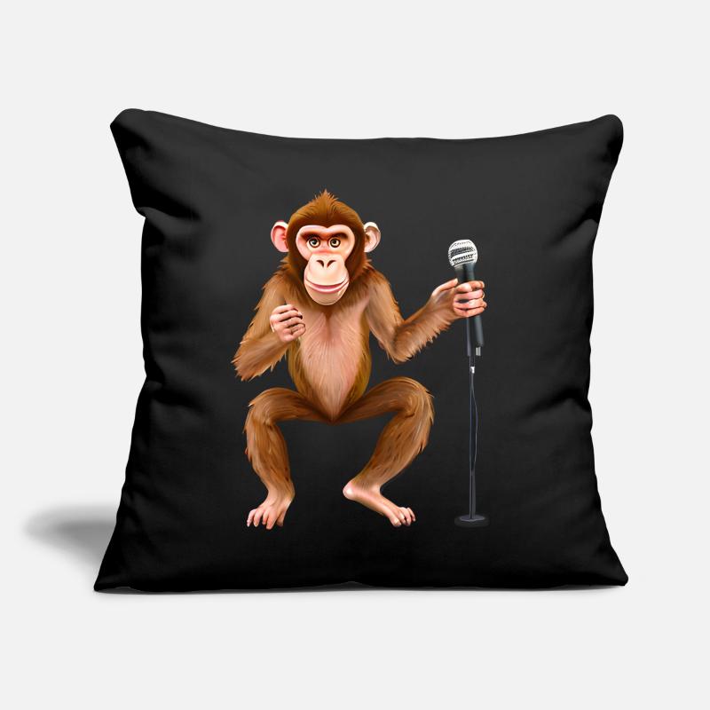 Singing Monkey Sofa pillow with filling 45cm x 45cm