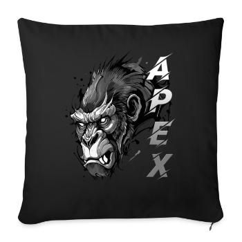 Gorilla Apex - Sofakissen mit Füllung 45 x 45 cm - Schwarz - Vorne