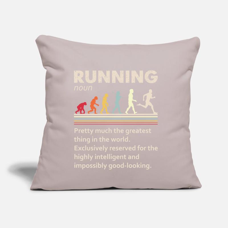 Running Evolution Funny Definition For Runners Sofa pillow with filling 45cm x 45cm