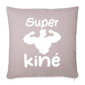 Super kiné - Coussin et housse de 45 x 45 cm - taupe clair - Devant