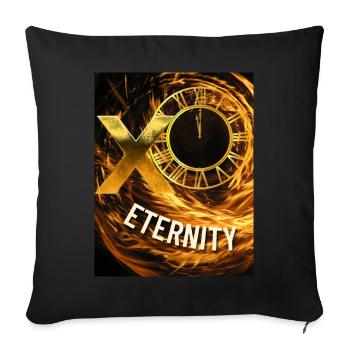 Golden ETERNITY Design - Sofa pillow with filling 45cm x 45cm - black - Front