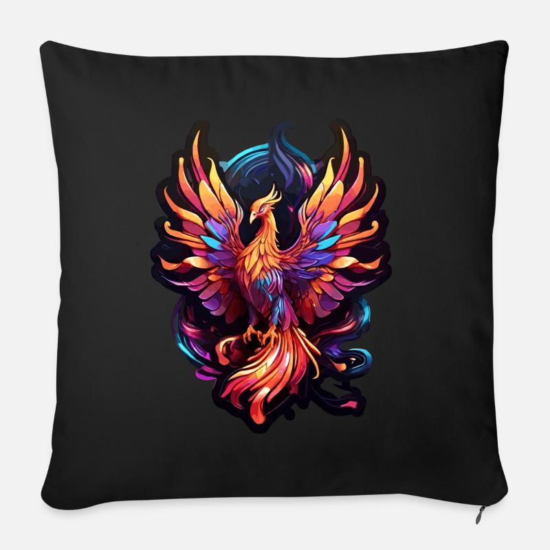 Phönix - Sofakissen mit Füllung 45 x 45 cm - Schwarz