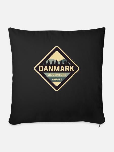 daenemark - Sofakissen mit Füllung 45 x 45 cm - Schwarz